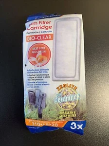 Neu Hagen Marina Slim Filter Bio-Clear Zeolith mit Ceramitek A293 Kartusche 3 Stück - Bild 1 von 4