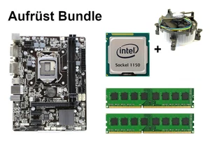 Bundle Gigabyte GA-H81M-D2W + Intel Core i3 i5 i7 CPU + 4GB bis 16GB RAM wählbar