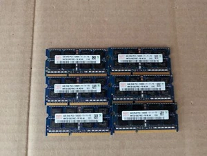 LOT OF 6 SK HYNIX HMT351S6CFR8C-PB 4 GB PC3-12800S DDR3 SODIMM RAM L4-9(25) - Picture 1 of 3