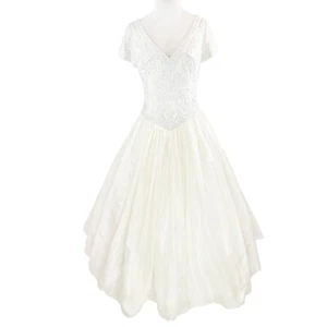 Lazaro Beaded Bodice Princess Ball Gown Wedding Dress - Picture 1 of 23