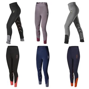 Ladies Horse Riding Breeches Stretch Leggings Silicone Seat Pull On Women Tights - Picture 1 of 29
