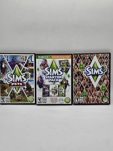 Lot of 3 Sims PC Games The Sims 3, Sims 3 Starter Pack & Sims 3 Pets - Picture 1 of 4