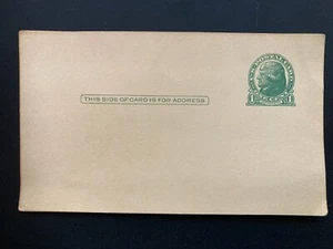 1 cent Jefferson postcard unused   - Picture 1 of 1