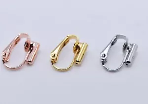 2 Pezzi "U" Clip On Orecchino Convertitore Da Orecchini Traforati, Reperti - Foto 1 di 7