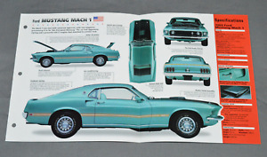 1969-1970 FORD MUSTANG MACH 1 428 Muscle Car SPEC SHEET BROCHURE PHOTO BOOKLET