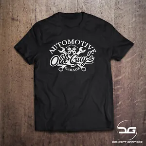 Old Guys Garage Automotive Funny Mechanics Engineering Car T-Shirt Birthday Gift - Picture 1 of 2