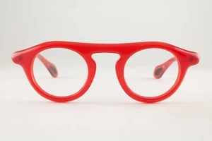 Very Rare Authentic Theo millie+05 12 41mm Red Black Frames Glasses Belgium - Picture 1 of 6