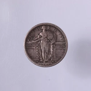 Raw 1917-S Standing Liberty 25C San Francisco Silver Quarter Coin - Picture 1 of 2