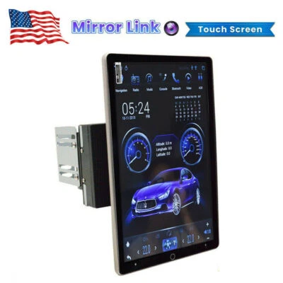 Car Stereo Radio 10inch Bluetooth Vertical Android 14 2DIN FM Touch Screen GPS - Image 1 of 4