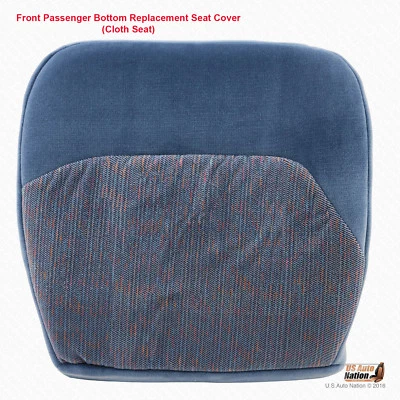 1994 1995 1996 1997 Ford F250 XLT Front Passenger Bottom BLUE Fabric Seat Cover - Image 1 of 4
