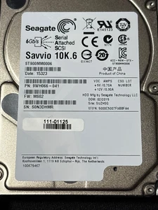 ST900MM0006  900GB SAS DISK DRIVE - 6Gbps - DA - PN: 9WH066-041 - Afbeelding 1 van 1