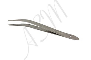 Stainless Steel Bent Tweezer 5" - Picture 1 of 1