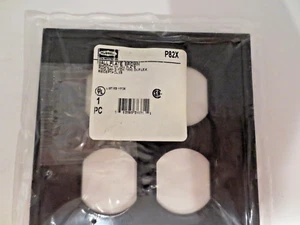 HUBBELL P82X 2 GANG BROWN WALL PLATE - Picture 1 of 7