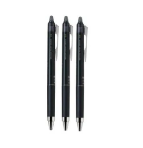Pilot CLICKER FriXion Erasable Rollerball Pens 0.4mm , Black pack 3 pens - Picture 1 of 1