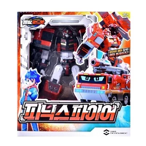 Metal Cardbot Phoenix Fire Korean Fire Truck Transforming Action Figure Robot - Picture 1 of 4