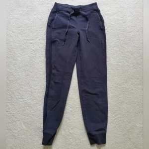 Lululemon Black Athletic Drawstring Joggers sz2 - Picture 1 of 11