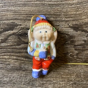 1984 Vintage Cabbage Patch Kinder Porzellan Weihnachtsschmuck Schnee Puppe - Bild 1 von 5