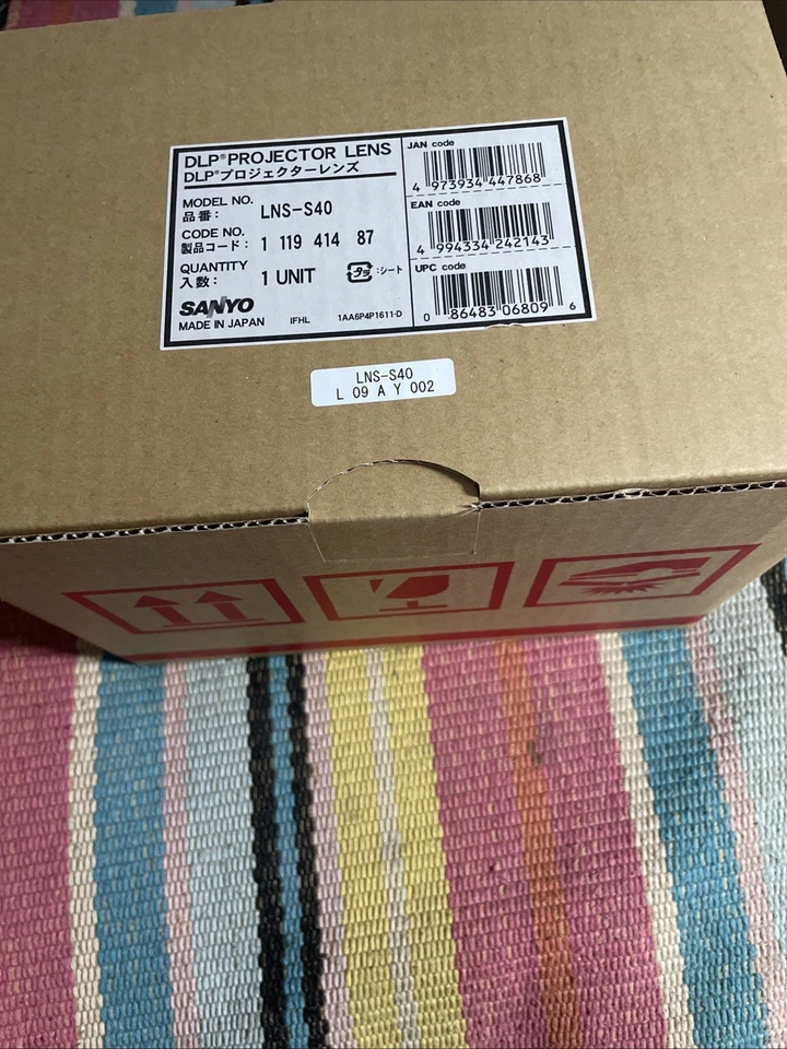 Original Sanyo LNS-S40 Standart Throw Zoom Projector Lens F/1.7-1.9, 1.78-2.35:1 - Image 1 of 4