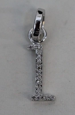 LINKS OF LONDON Ladies Alphabet L Sterling Silver & Diamond 5030.2676 Charm NEW - Image 1 of 4