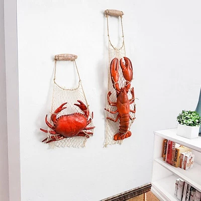  Fashion Resin Pendant Model Resin Crayfish Sculpture Wall Hanging Decoration - Image 1 of 4