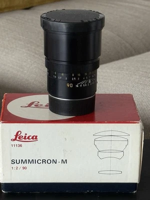 Leica summicron 90mm f2 (11136). Excellent État, Boite D’origine. - Immagine 1 di 4