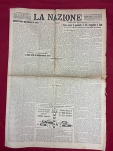 Epoche Zeitung La Nazione 30. Juni 1933 Siena Eid Schwarzhemden Faschismus - Bild 1 von 3
