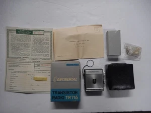 Vintage Continental Transistorradio # TR716 mit Box & Kopfhörer. Funktionierender Zustand - Bild 1 von 16
