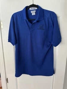 NEU HERREN KLEINES BLAUES HONDA HILFSBEREITER HÄNDLER MIT 3 KNÖPFEN KRAGEN POLOSHIRT - Bild 1 von 5