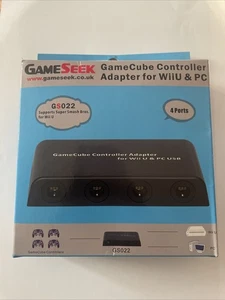 Gameseek - 4 Port Nintendo Gamecube Controller to USB Adapter. PC, Wii U, Switch - Picture 1 of 2