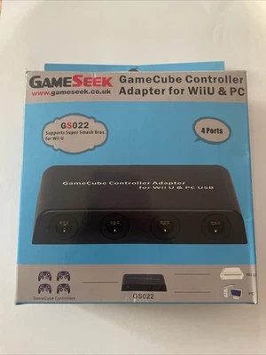 Gameseek - 4 Port Nintendo Gamecube Controller to USB Adapter. PC, Wii U, Switch - Image 1 of 2