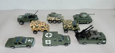 8 De colección Majorette Sonic Flashers Militar Diecast-Policía-Tanque Ambulancia etc. Foto 1 de 4