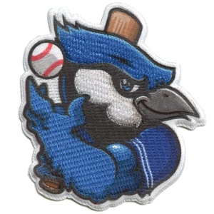 Toronto Canada Mascot PhotoPatch Baseball Blue Bird Parody Embroidery Iron On - Picture 1 of 2