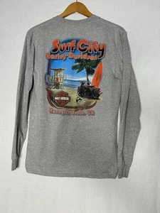 Harley Davidson Motorräder Surf City Huntington Beach, Ca Langarm Größe M - Bild 1 von 10