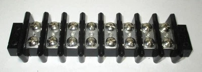 One Kulka 603 Panel Mount Terminal Block/Strip 2-Row 8-Position NOS - Image 1 of 4