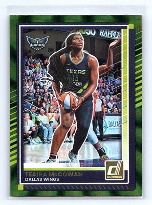Teaira McCowan 2025 Donruss WNBA #57 Green Laser *xb - Image 1 of 2