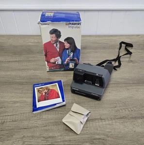 Vintage 80s Impulse AF Polaroid Camera With Original Polaroid Box - Picture 1 of 6