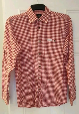 Stockerpoint Camicia Rossa a Quadri Uomo Piccola Bavarese Alpine Countrywear - Immagine 1 di 4