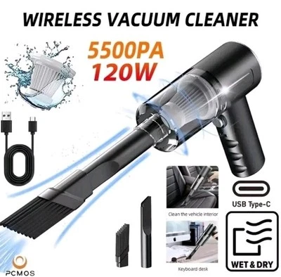 Cordless Vacuum Cleaner Dual Use For Home And Car 120W High Power Free Shipping  - Image 1 of 4