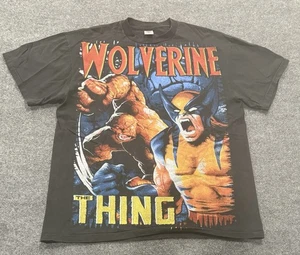 Vintage Style Boot Marvel Wolverine The Thing Double Sided Shirt Big XL 115 - Bild 1 von 4