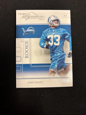 2002 Playoff Prime Signatures - Rookie Luke Staley #97 /250 (RC) - Image 1 of 2