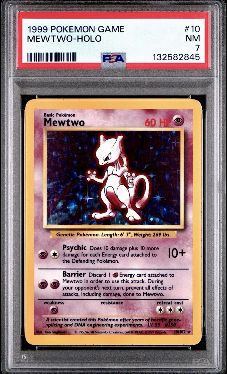 Mewtwo Pokémon TCG Professional Sports Authenticator (PSA) Grade 7