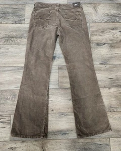 Vintage Y2K l.e.i. Cordhose Low Rise braun Größe 5 weites ausgestelltes Bein 90er 00er - Bild 1 von 17