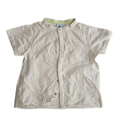 Petit Bateau Camisa Para Bebé 18M 80 De Manga Corta Primavera Verano - Imagen 1 de 3