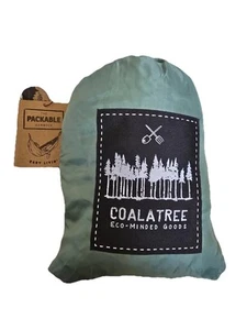 Coalatree Eco-Minded Goods "The Loafer" Packable Hammock, Green 96" x 54" - Picture 1 of 5