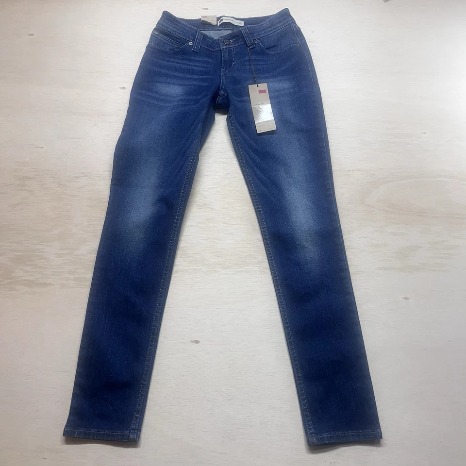 Levi Skinny Jeans Jeggings Size 2 / 26 W Dark Wash Levis Y2K Shaping Stretch