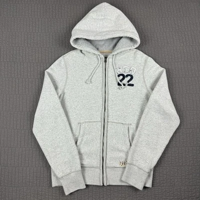 Y2K Hollister Hoodie Women XL Gray Full Zip Sweatshirt Surf Championships 2000s - Image 1 of 4