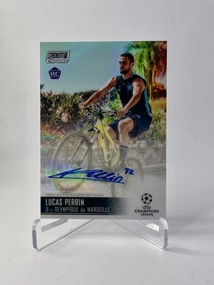 2020-21 Topps Stadium Club Chrome UEFA LUCAS PERRIN Rookie RC Auto SP #CA-LP - Image 1 of 2
