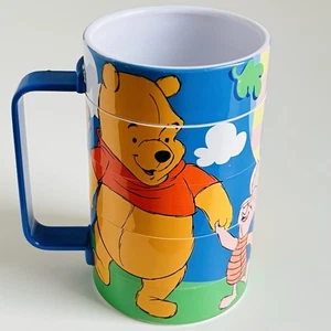 Vintage Disney Pooh Bear Plastic Puzzle Mug Melamine Cup Cole & Mason CMC Kids - Picture 1 of 8