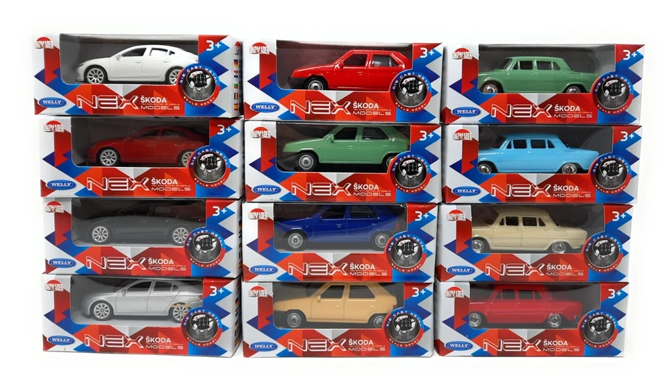 Welly 1:60 Skoda Favorit, Octavia, S100 DieCast Various Colours to choose from - Image 1 of 1