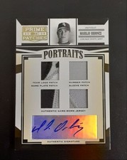 2005 Donruss Prime Patches Portraits Autograph Name Plate Patch Magglio Ordonez
